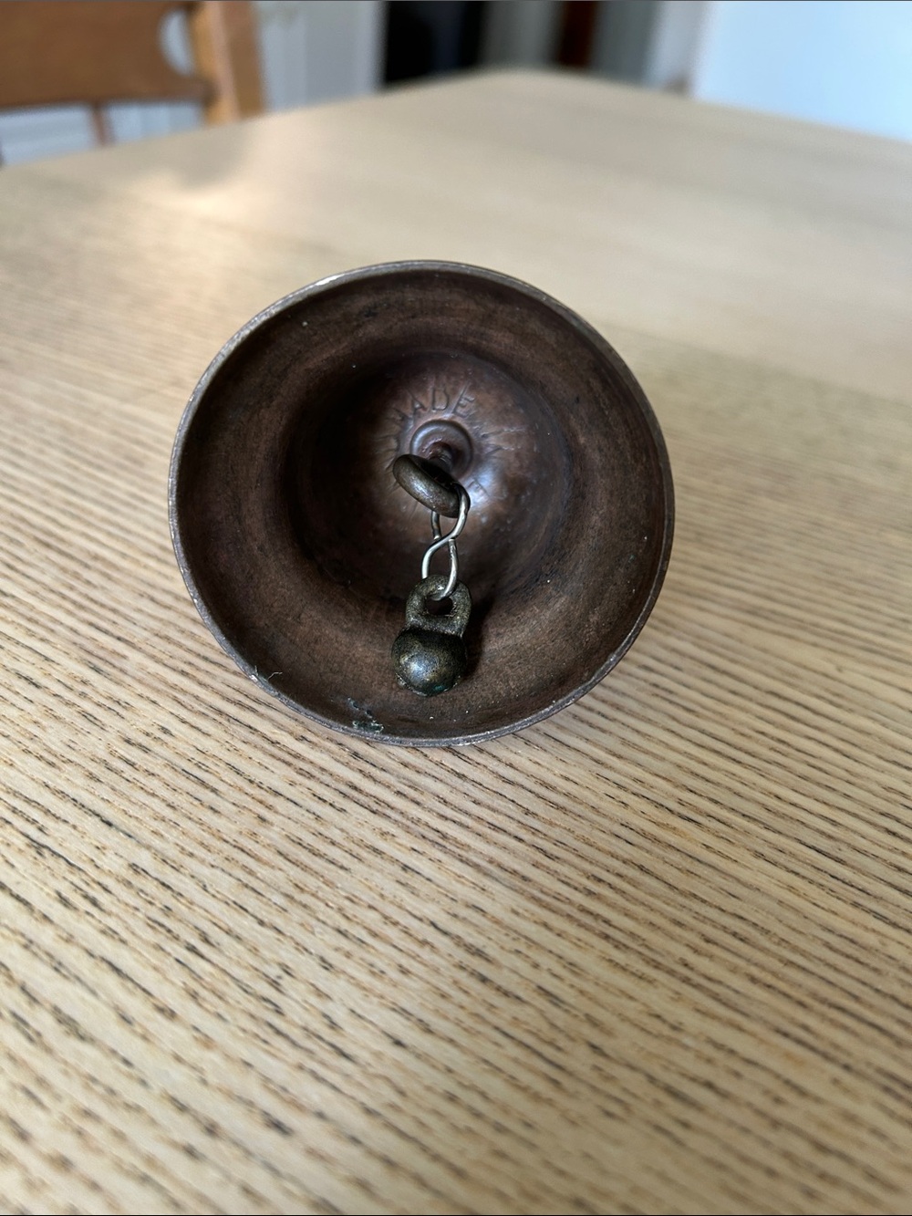 Vintage -Made in England Brass Owl Hand Bell - Picture 3 of 5